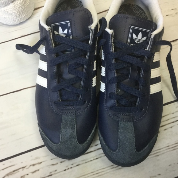 Adidas Samoa Navy Sneakers, Size 6.5 - Picture 5 of 8